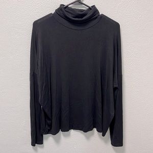 Forever 21 Black Oversized Turtleneck Sweater